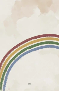 Gugu the Hero Kaučuková hrací podložka - Rainbow Sky BIG