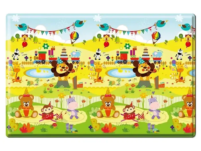 LALALU Podložka na hraní Premium Large Happy Birthday 200 x 140 cm