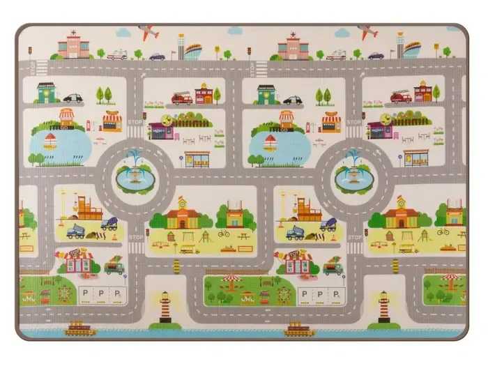 Lalalu Hrací podložka Standard Město 150x200 cm