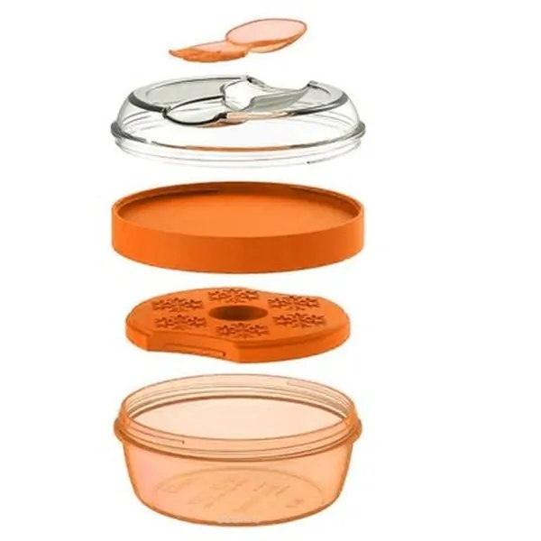 Carl Oscar Svačinový box N'ice Cup s chladící části - Orange
