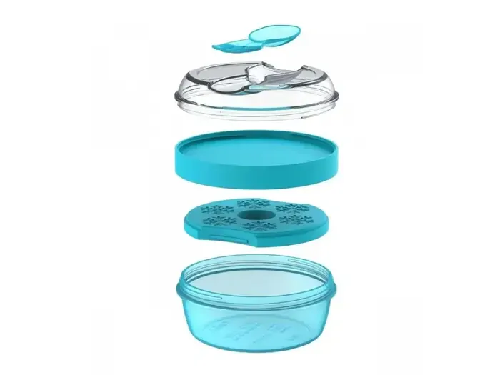 Carl Oscar Svačinový box N'ice Cup s chladící části - Turquoise