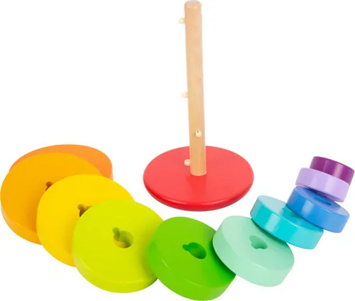 Legler - Nasazovací hra, duhová věž 24 cm