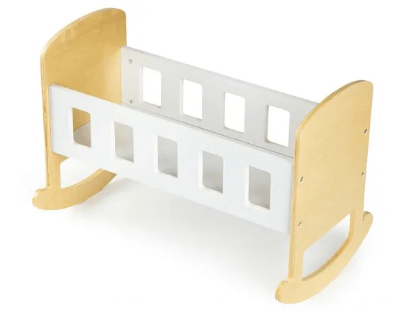 Dřevěné kolébka pro panenky Nature EcoToys - délka 40 cm