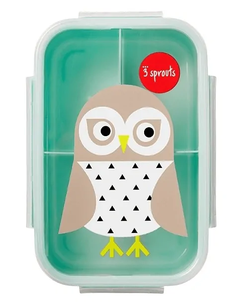3 Sprouts Svačinový box - Sova