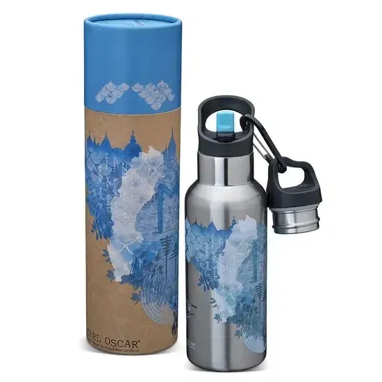 Carl Oscar Nerezová termoska Wisdom TEMPflask 0,5 L - Water
