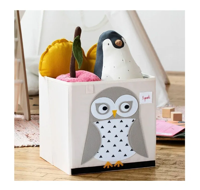 3 Sprouts Úložný box na hračky Sova