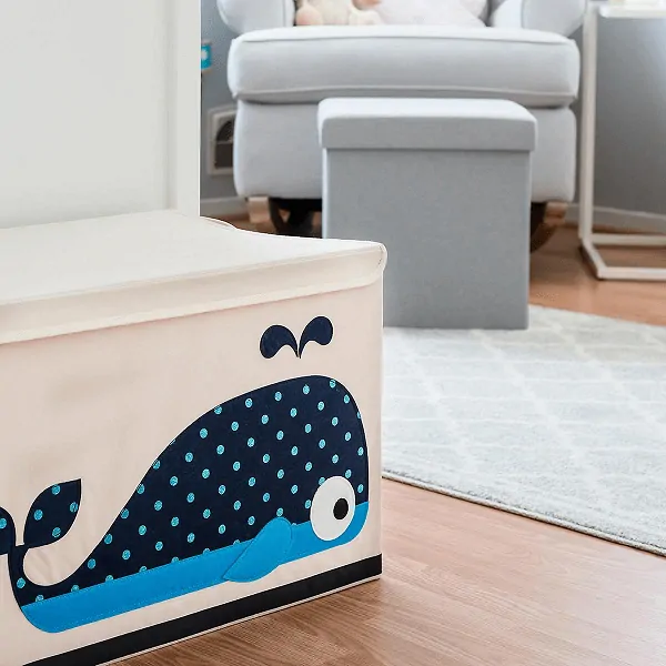3 Sprouts Uzavíratelná bedna na hračky Velryba