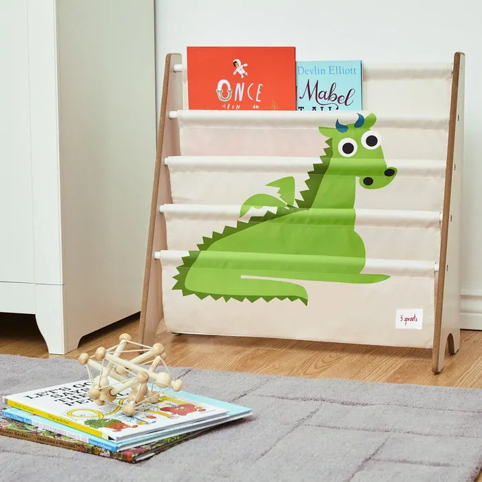 3 Sprouts Stojan na knížky Drak