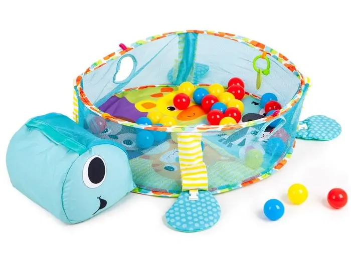 Eco Toys Hrací ohrádka s míčky - Želvička modrá