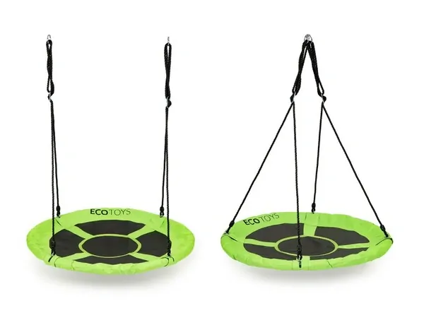 Houpací kruh Ecotoys, zelený - 110 cm, nosnost 150 kg