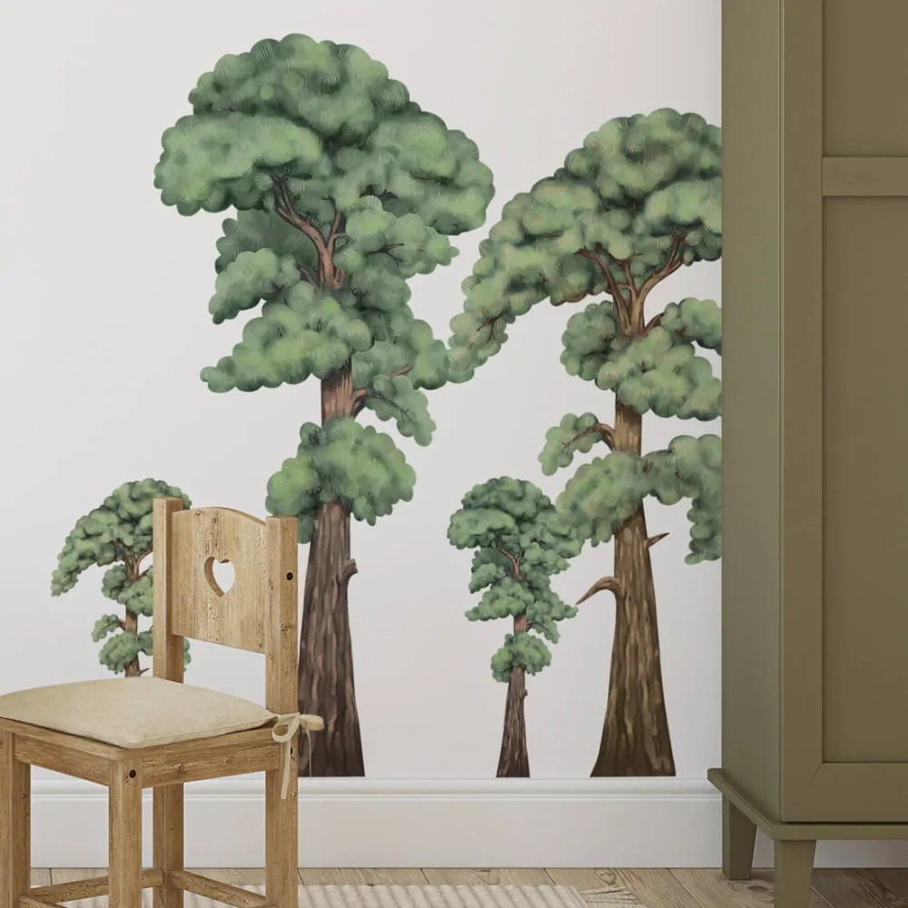 Samolepky na zeď - Stromy, výška 111, 110 a 45 cm