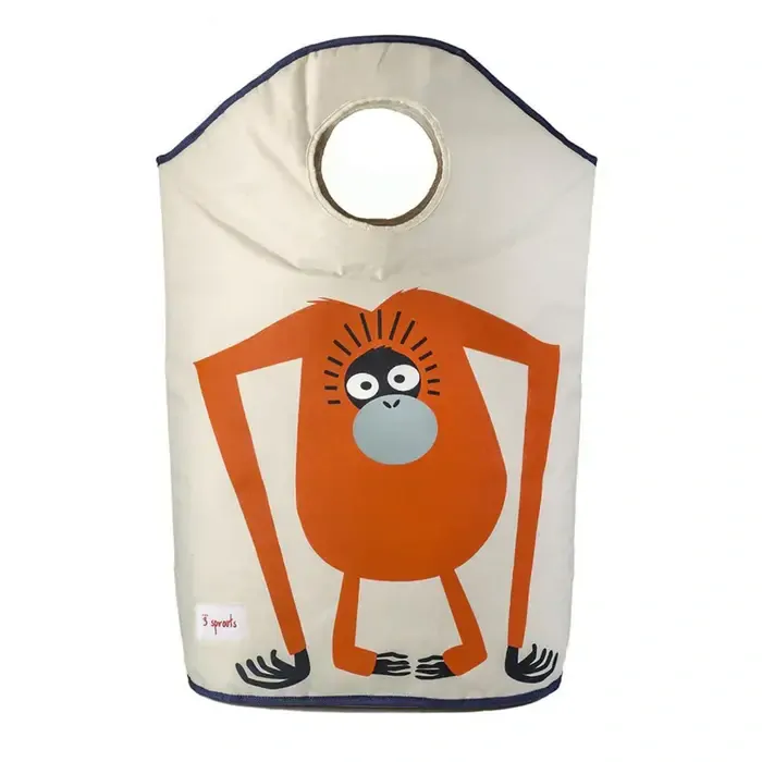 3 Sprouts Úložný koš na prádlo Orangutan