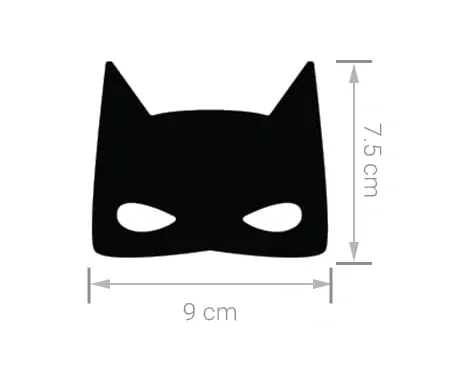 Samolepky na zeď - Batman 9x7,5 cm, 30 ks
