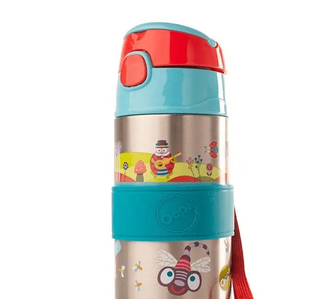 Oops Dětská láhev z nerezové oceli 400 ml - Small world