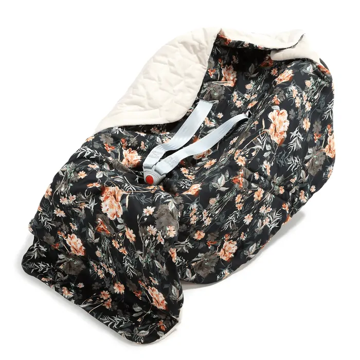 La Millou Zavinovací deka do autosedačky Blooming Boutique Noir/Velvet Rafaello