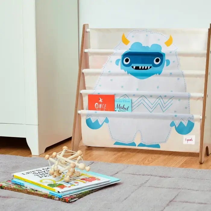 3 Sprouts Stojan na knížky Yeti Blue