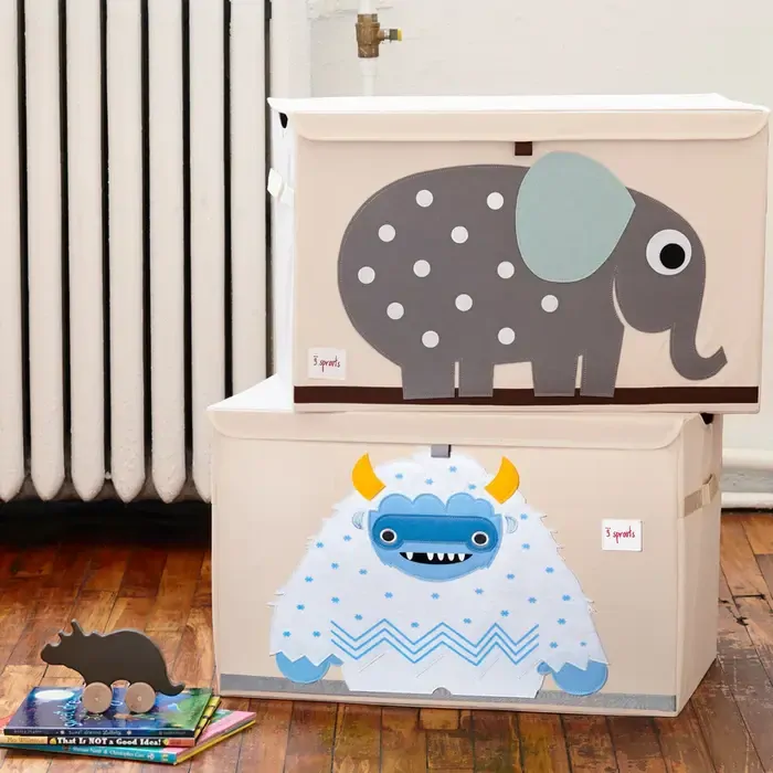 3 Sprouts Uzavíratelná bedna na hračky Yeti Blue