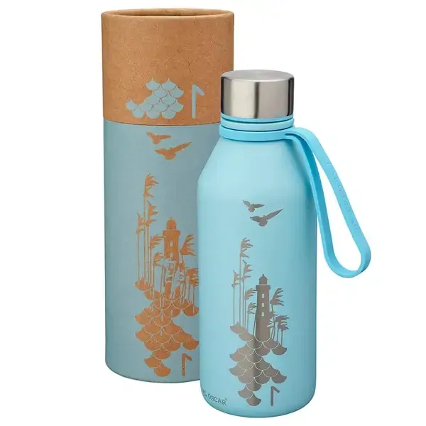 Carl Oscar Nerezová termoska Spirit TEMPflask 0,5 L - Blue/Flow