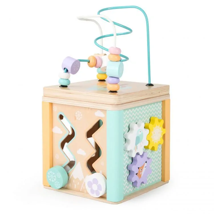 Ecotoys - Motorická edukační kostka Pastel