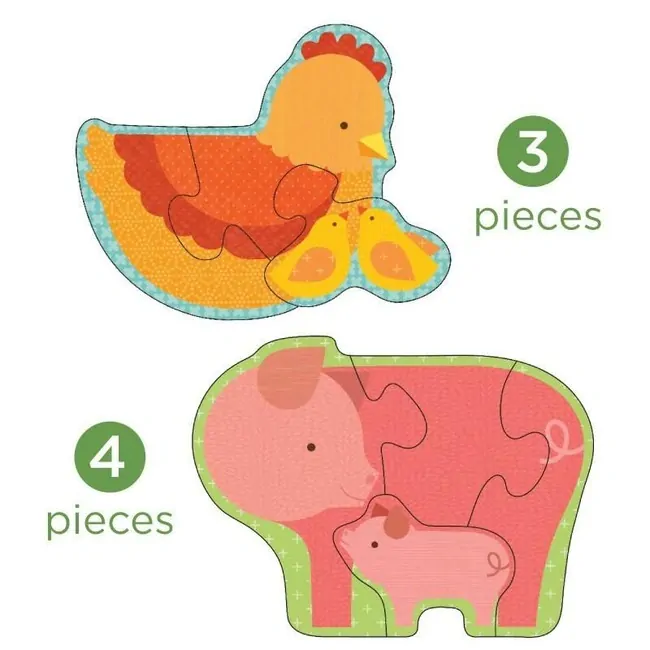 Petit Collage - Ekologické puzzle Farma
