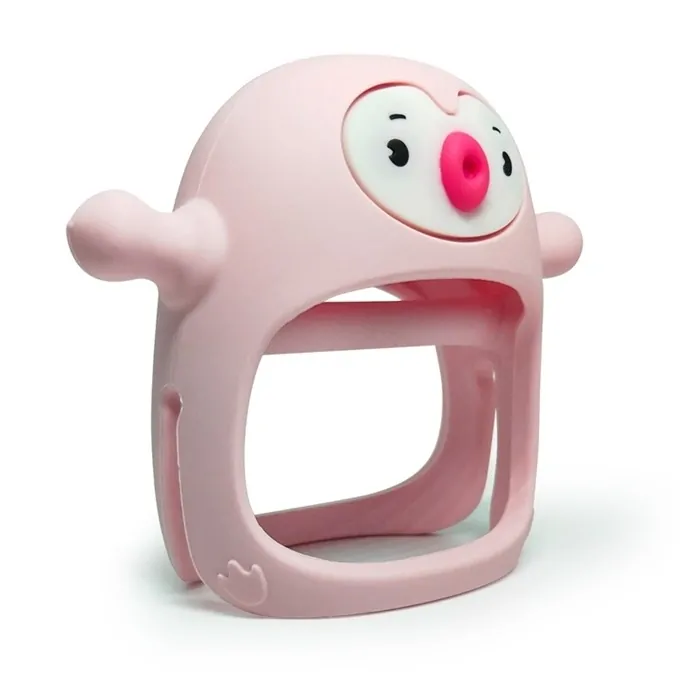 Smily Mia Sada kousátek Sob a Tučňák - Light pink
