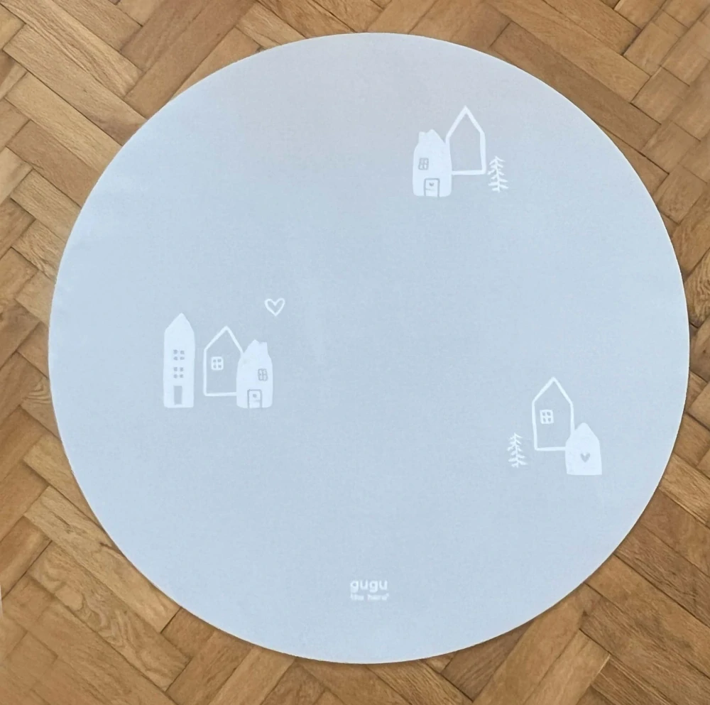 Gugu the Hero Kaučuková hrací podložka PRIME - Scandi Mist CIRCLE