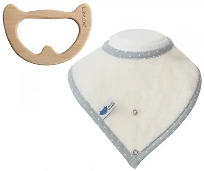 Lullalove SupeRRO baby ECO set - 3x Bryndák a kousátko 2v1