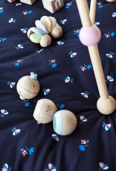 Vak na hračky/podložka na hraní Play&Go Soft - Flowers baby