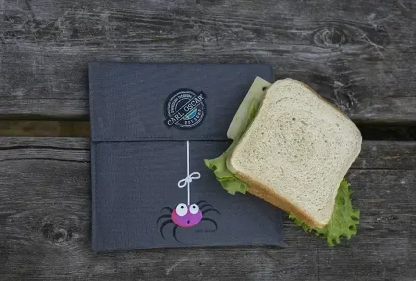 Carl Oscar Sandwich Bag Pack n´Snap - Gray