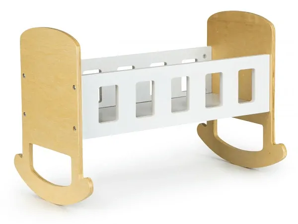 Dřevěné kolébka pro panenky Nature EcoToys - délka 40 cm