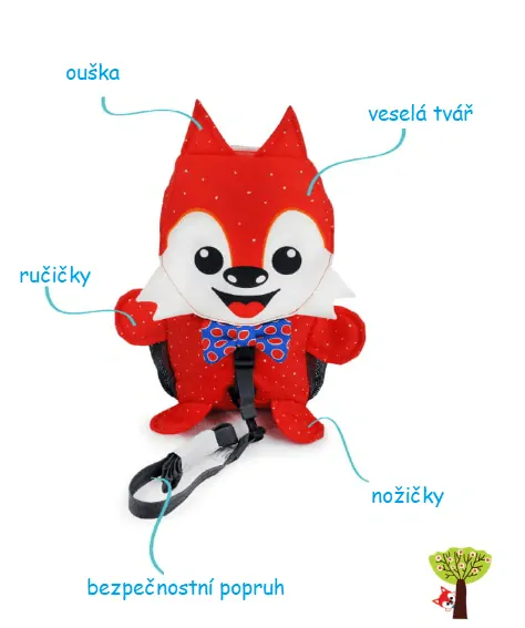 Hugger Animal Dětský batoh - Freddy Fox