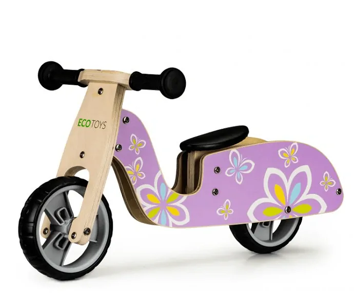EcoToys - Dřevěné odrážedlo Butterfly