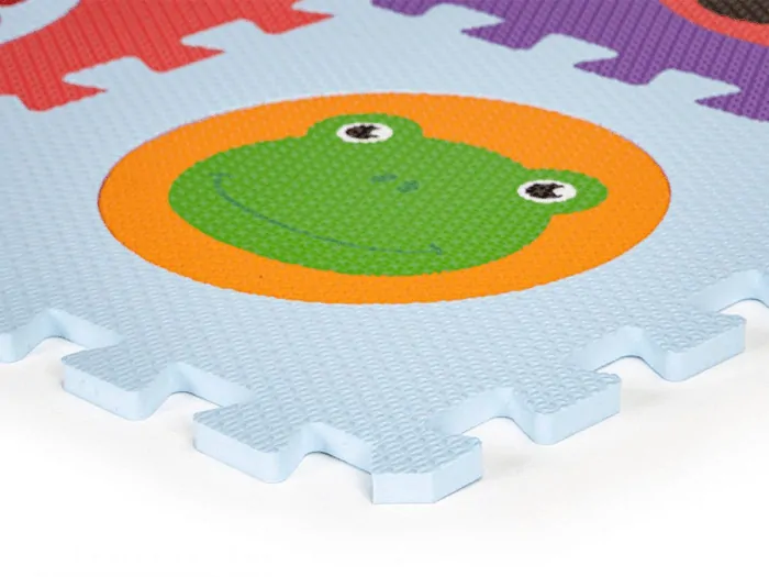 Eco Toys Pěnové puzzle na zem - Zvířátka 90 x 90 cm