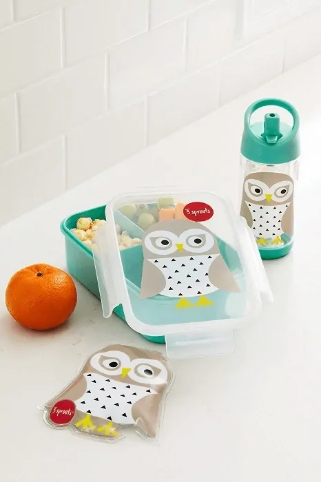 3 Sprouts Svačinový box - Sova