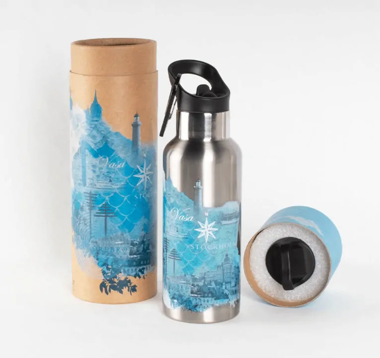 Carl Oscar Nerezová termoska Wisdom TEMPflask 0,5 L - Water