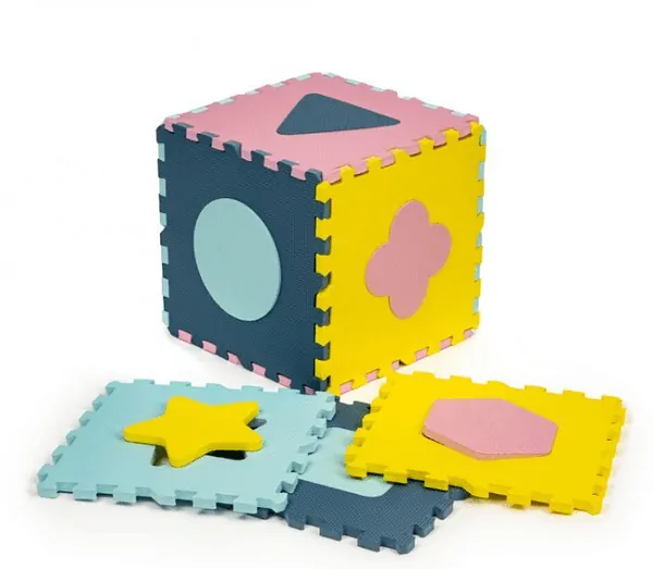 Eco Toys Pěnové puzzle na zem s mantinely - 121 x 121 cm
