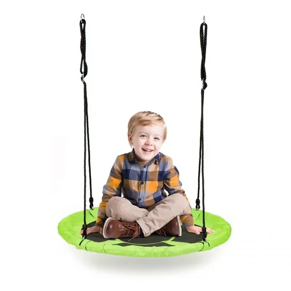 Houpací kruh Ecotoys, zelený - 110 cm, nosnost 150 kg