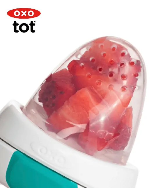 OXO Krmící síťka na ovoce, silikonová - Teal