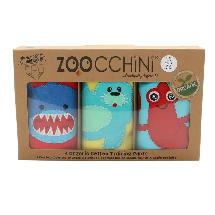 Zoocchini učící kalhotky - Set 3ks, chlapecké 2-3 roky, Ocean