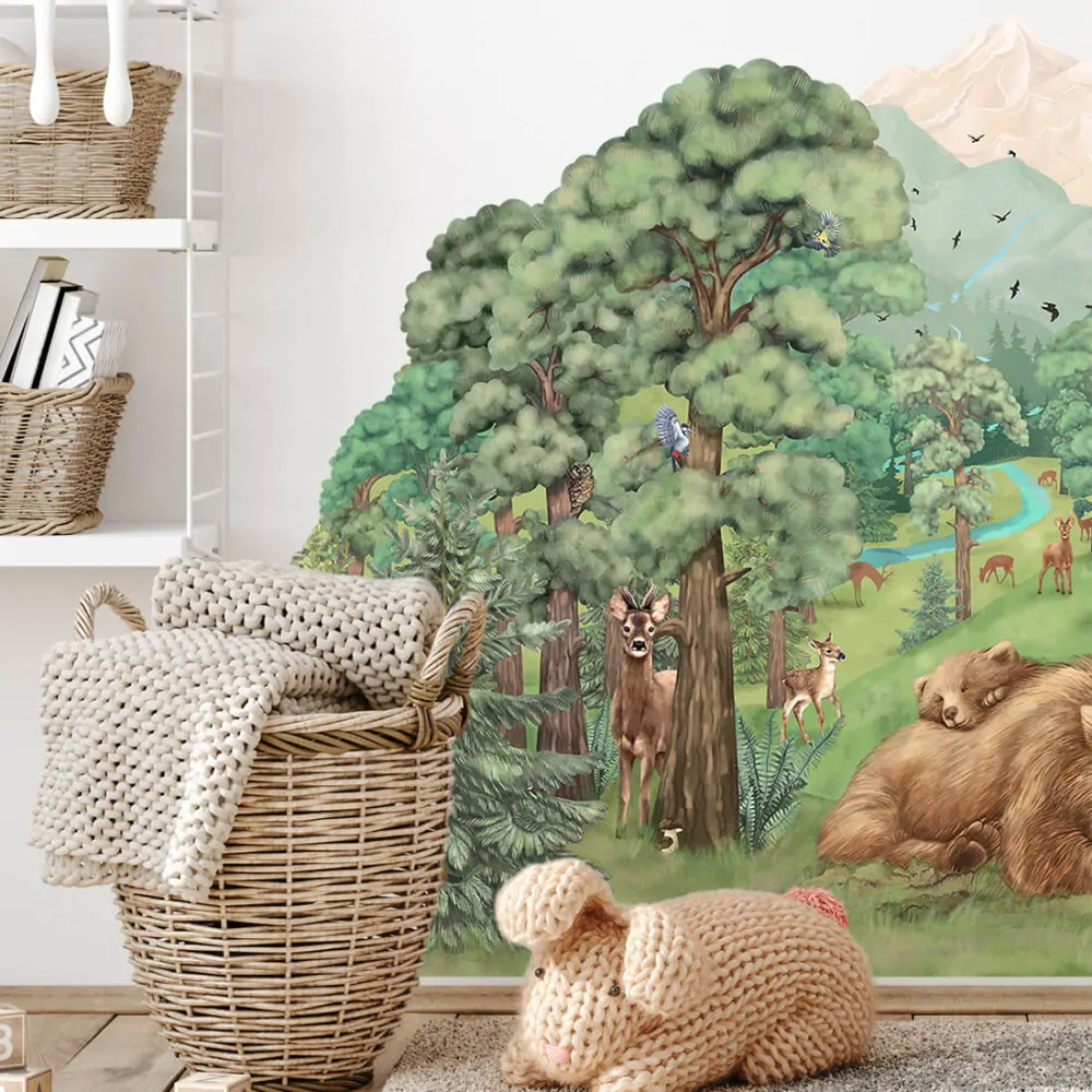 Samolepka na zeď - Les 144 x 80 cm