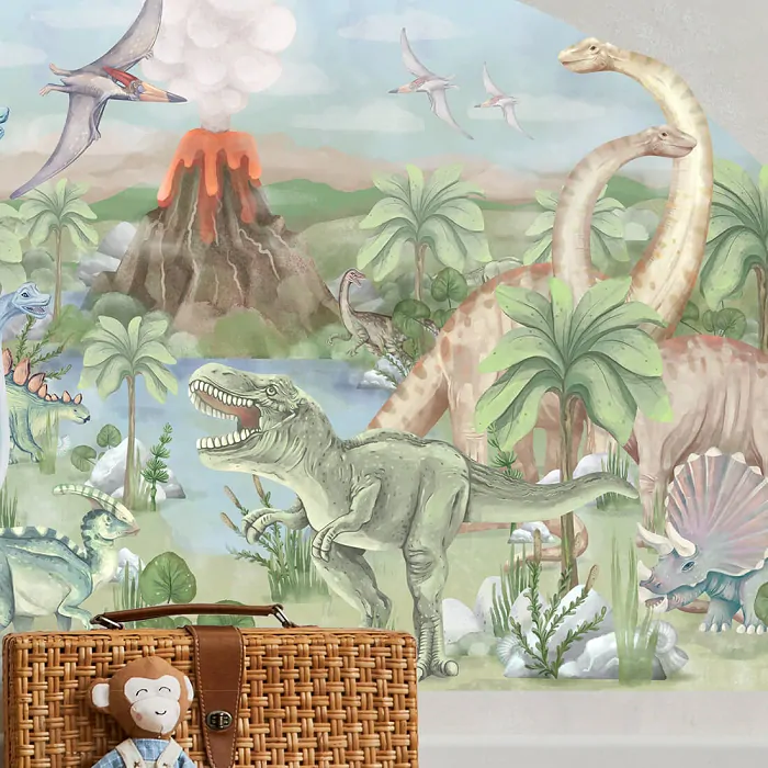 Samolepka na zeď - Svět dinosaurů