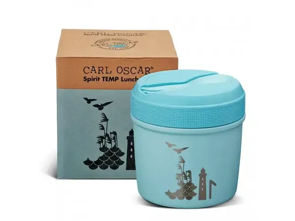 Carl Oscar Termoska na jídlo TEMP LunchJar Spirit 0,5 l - Blue/Flow