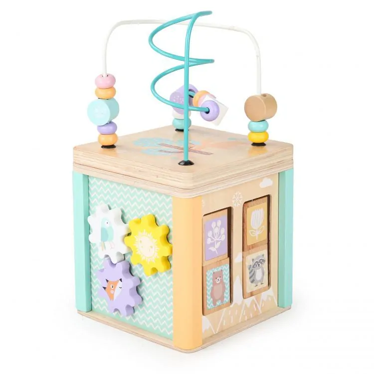 Ecotoys - Motorická edukační kostka Pastel