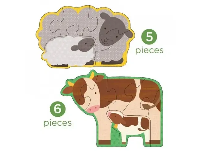 Petit Collage - Ekologické puzzle Farma