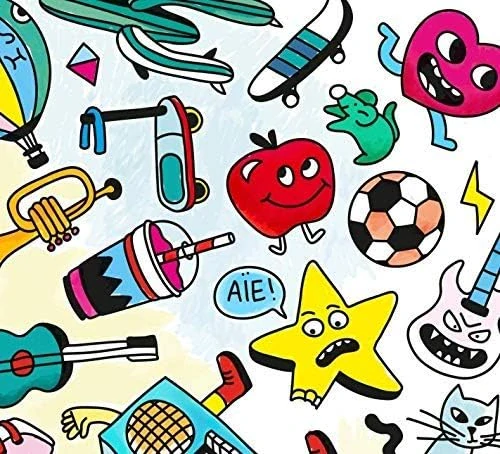 OMY Velký vybarvovací plakát - Baby Pop Art 70 x 100 cm