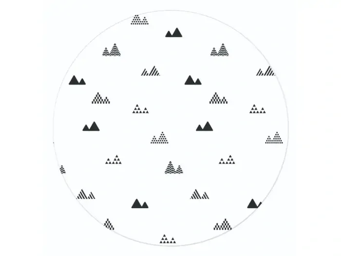 LALALU Podložka na hraní Premium Round Little Moutain, Ø 120cm