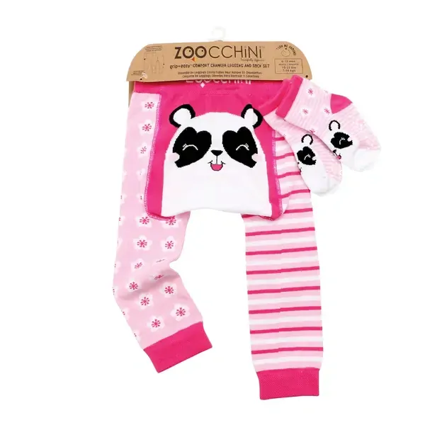 Zoocchini Legíny a ponožky - Panda, 6-12 měsíců