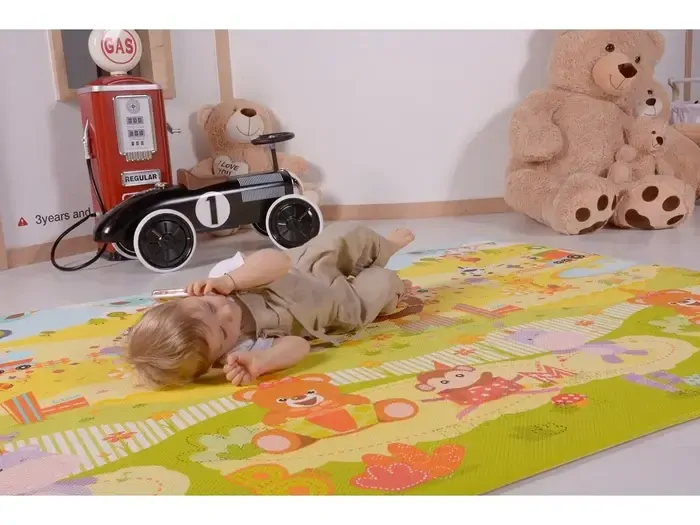 LALALU Podložka na hraní Premium Large Happy Birthday 200 x 140 cm