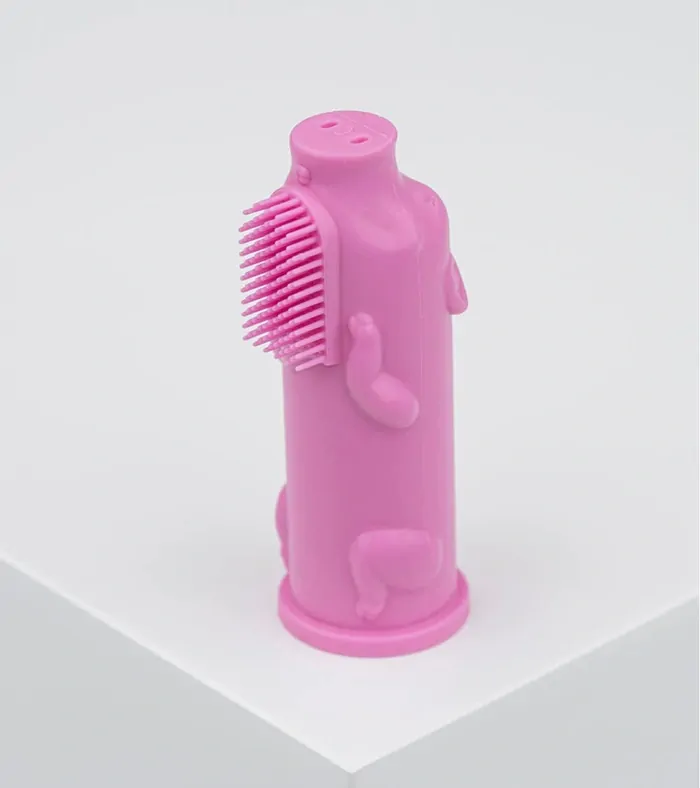 The Brushies Silikonový zubní kartáček - Pinky Pig