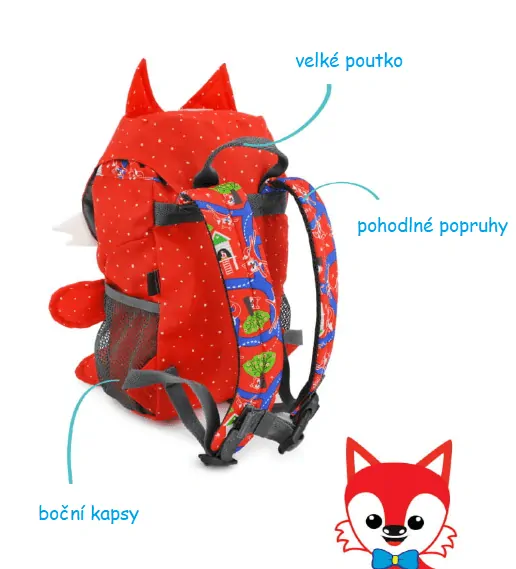 Hugger Animal Dětský batoh - Freddy Fox